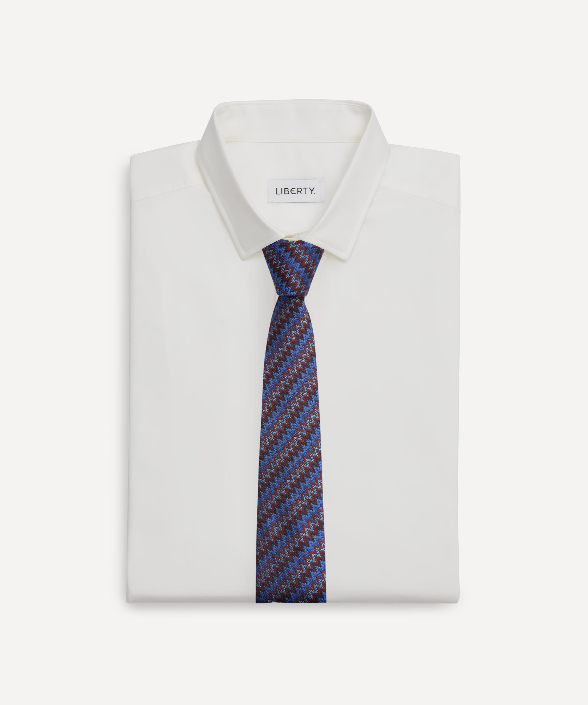 Missoni - Silk Multi-Coloured Zig-Zag Tie image number 1