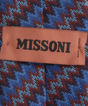 Missoni - Silk Multi-Coloured Zig-Zag Tie image number 2