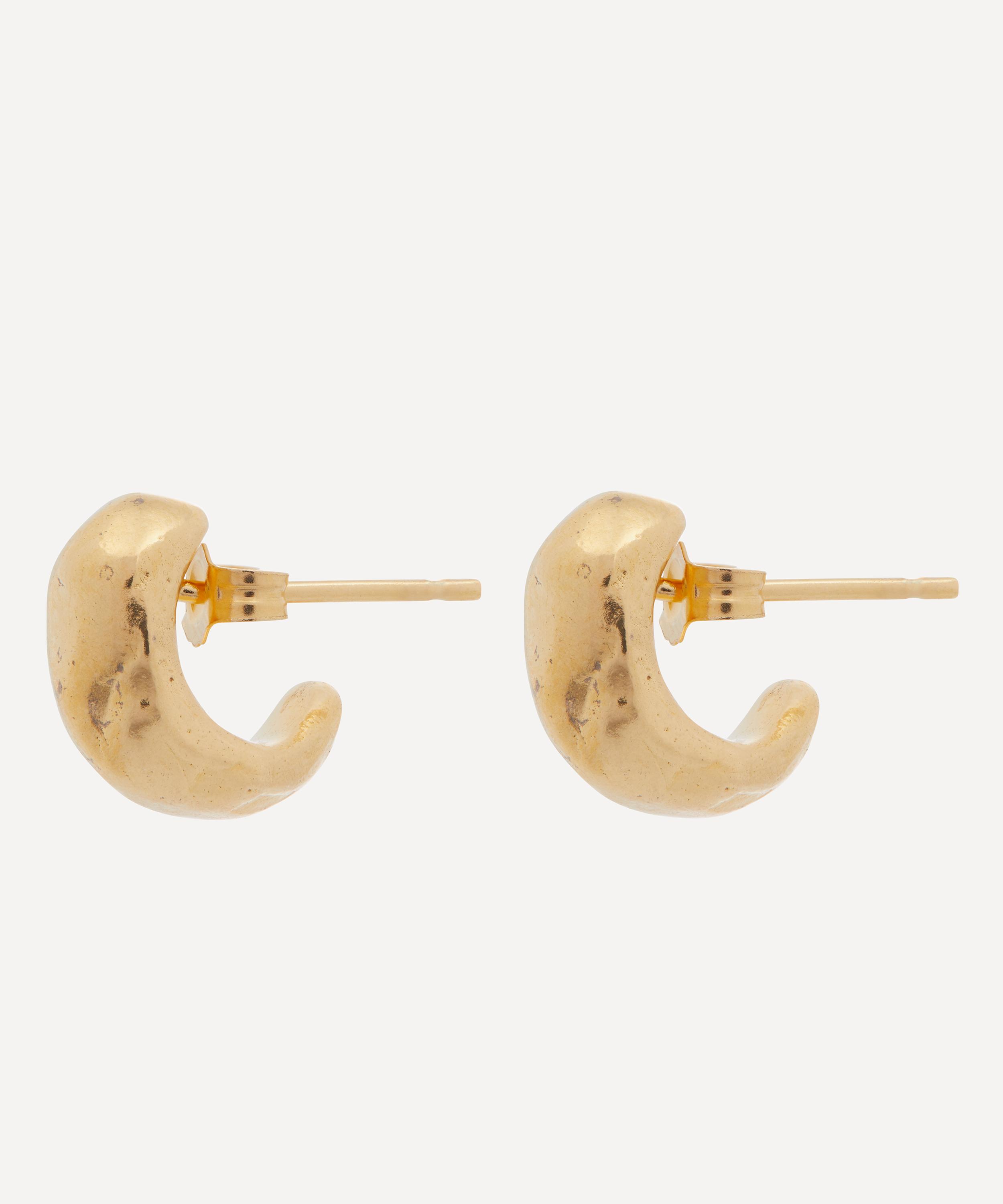 Alighieri - 24ct Gold-Plated The Raindrop Hoop Earrings image number 2