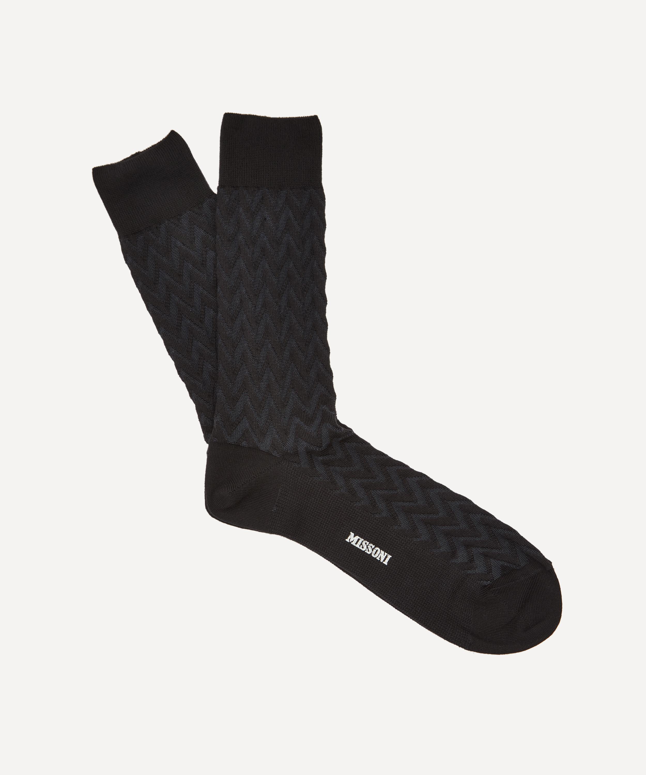 Missoni - Block Colour Zig-Zag Socks image number 0