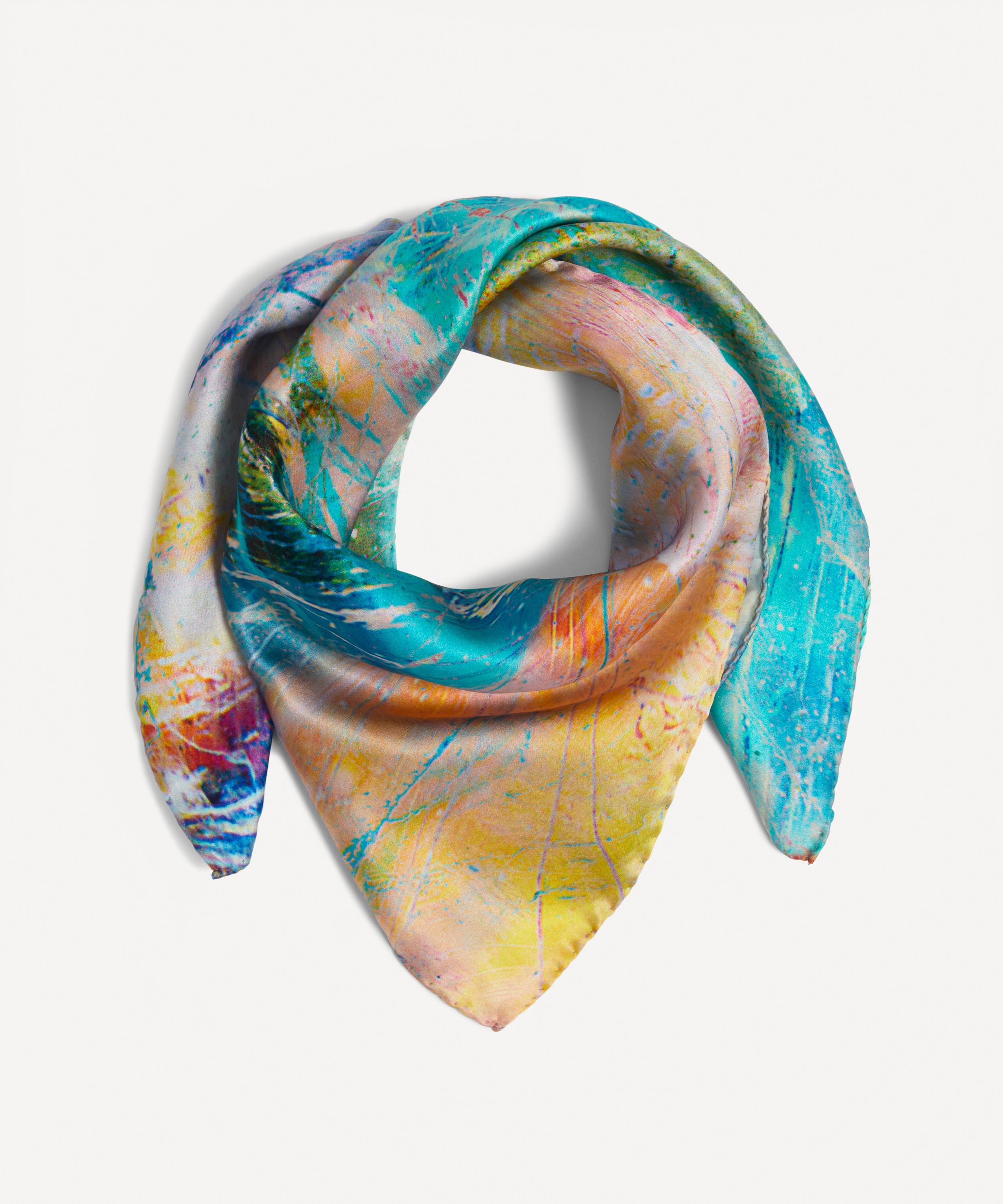 Weston - Aster Calcite Satin Silk Scarf image number 0