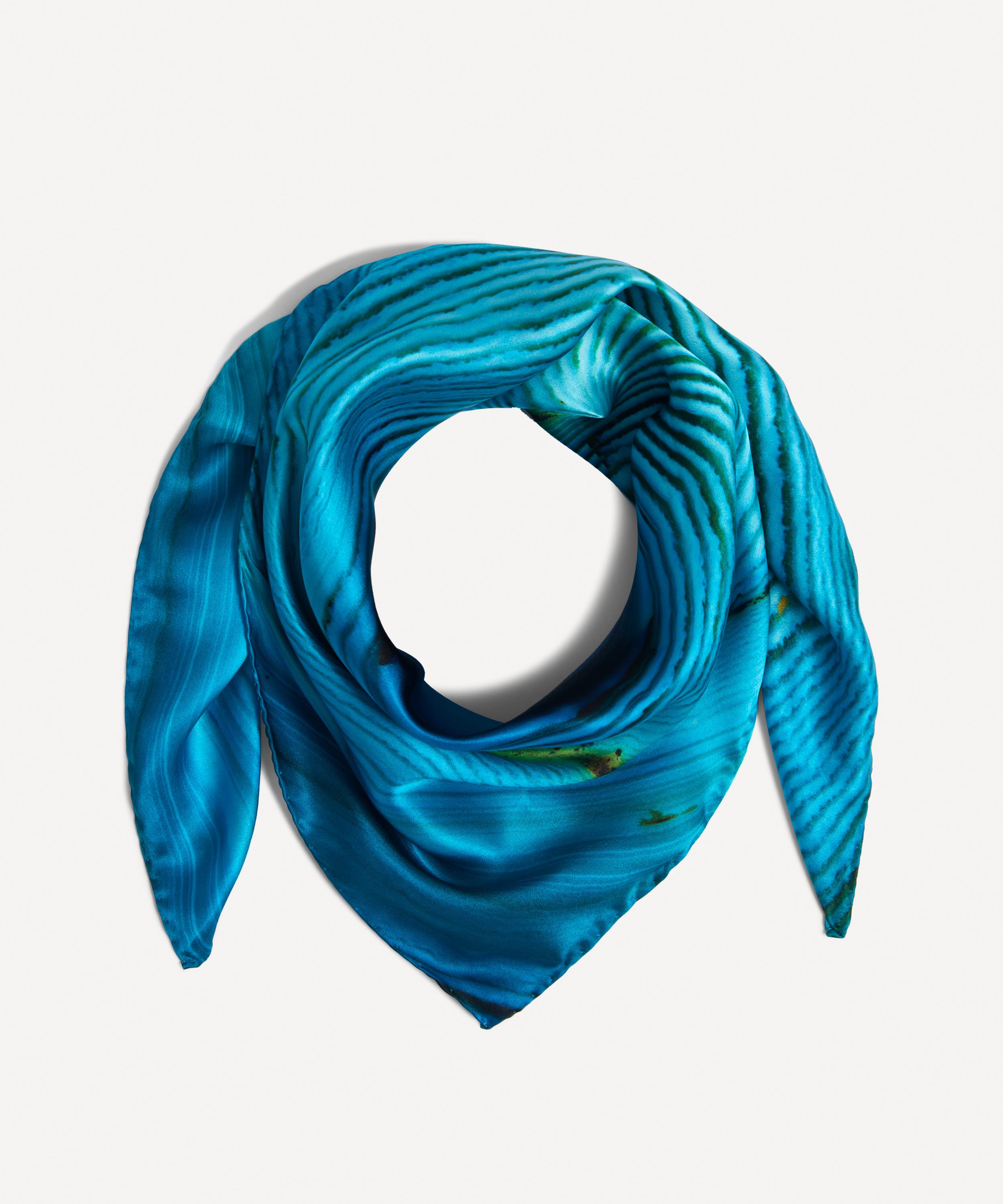 Weston - Heart Agate Satin Silk Scarf image number 0