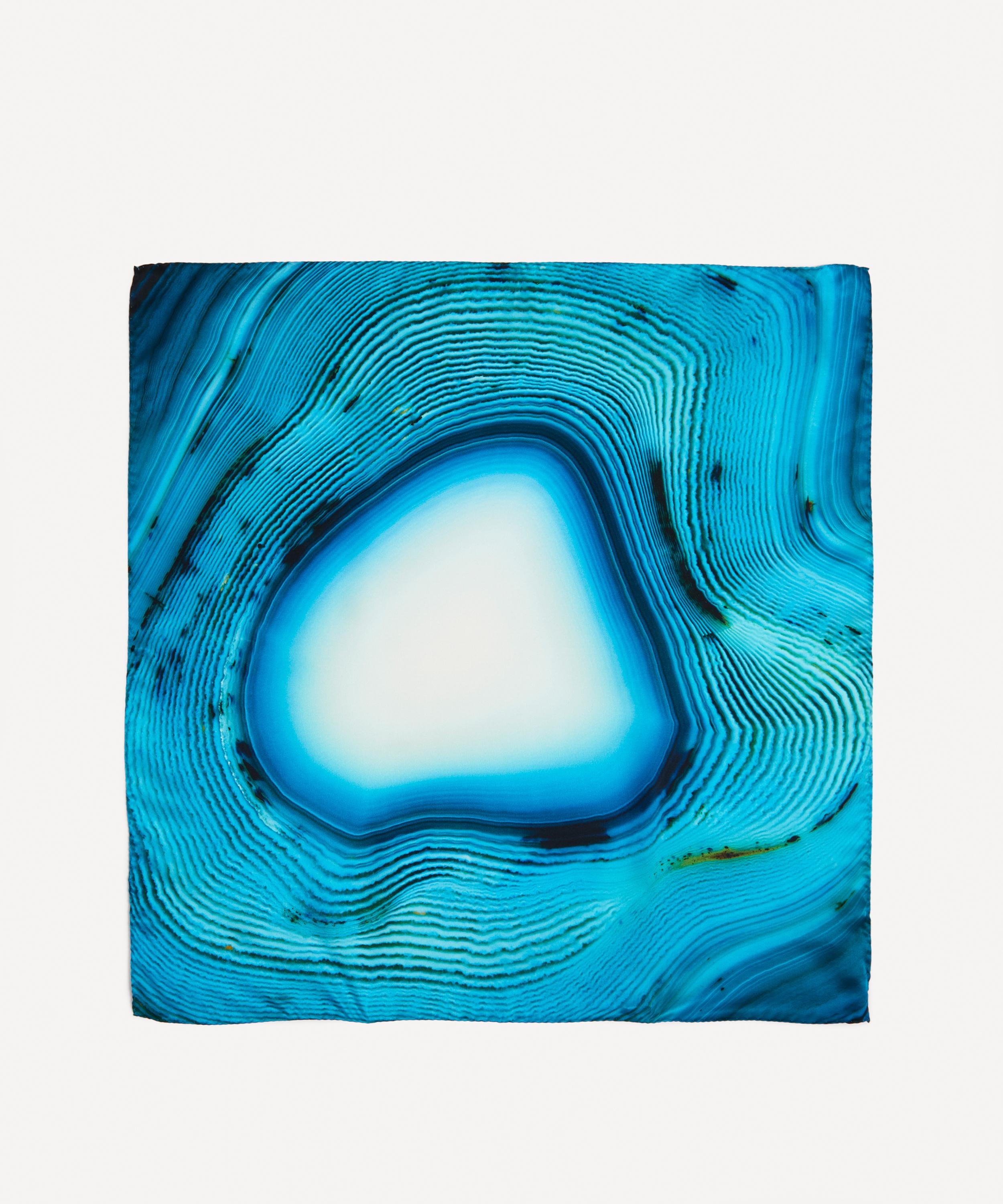 Weston - Heart Agate Satin Silk Scarf image number 1