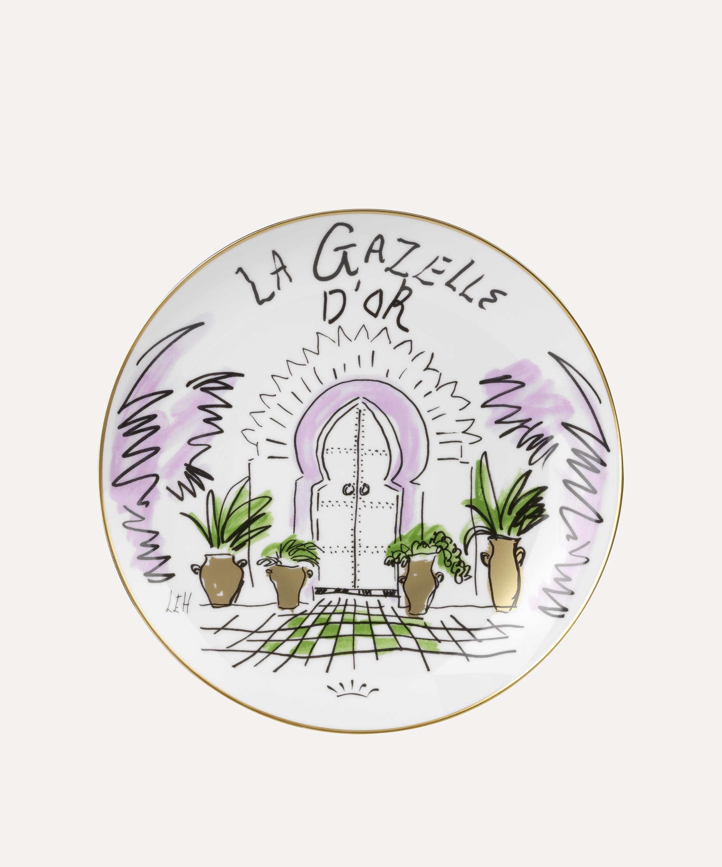 Ginori 1735 - x Luke Edward Hall La Gazelle D’Or Ceramic Plate image number 0