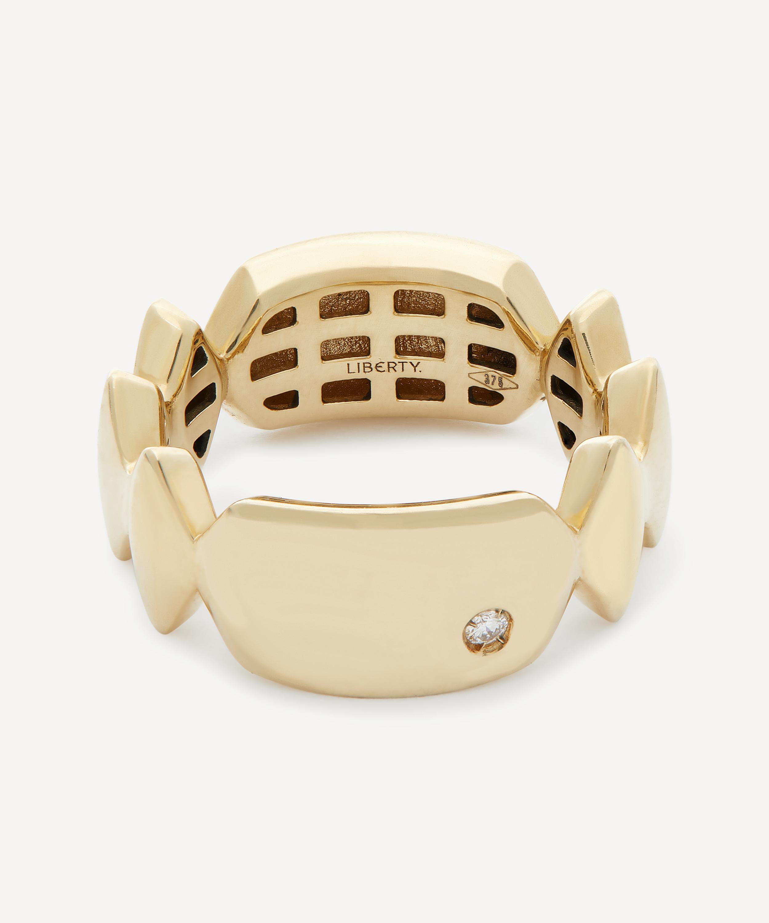 Liberty - 9ct Gold The Mark Rhombus and Hexagon Diamond Ring image number 0