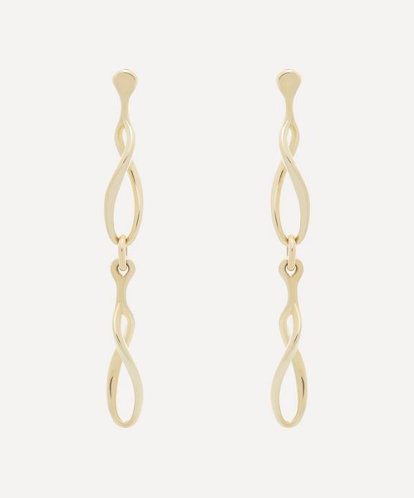 Liberty - 9ct Gold Vita Bold Twisted Link Drop Earrings