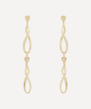 Liberty - 9ct Gold Vita Bold Twisted Link Drop Earrings image number 0