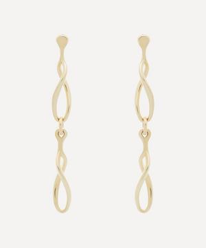 Liberty - 9ct Gold Vita Bold Twisted Link Drop Earrings image number 0