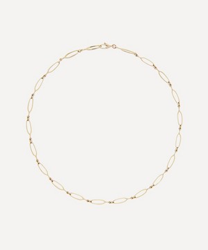Liberty - 9ct Gold Vita Thin Flat Links Necklace image number 0