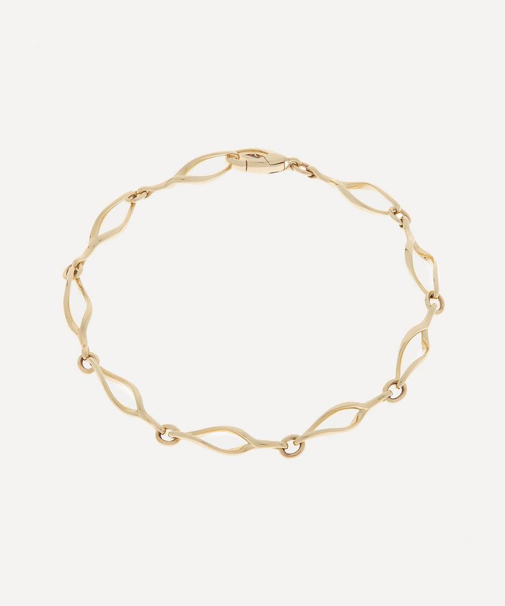 Liberty - 9ct Gold Vita Thin Twisted Links Bracelet