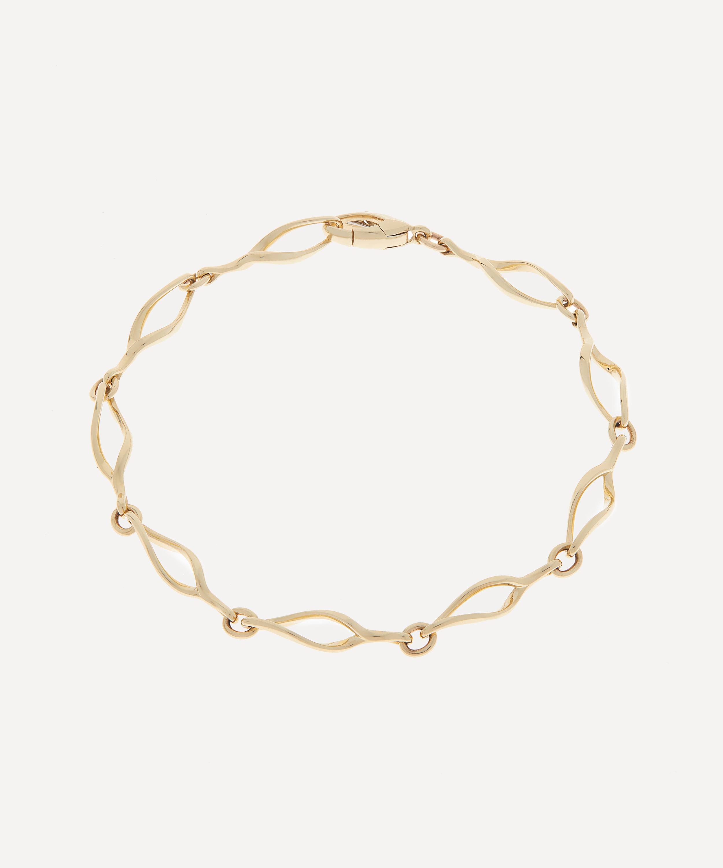 Liberty - 9ct Gold Vita Thin Twisted Links Bracelet image number 0