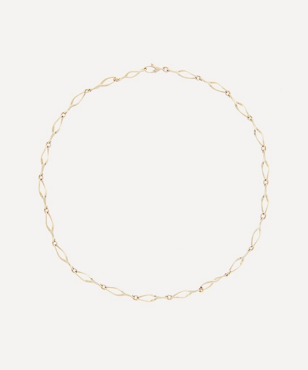 Liberty - 9ct Gold Vita Thin Twisted Links Necklace image number null