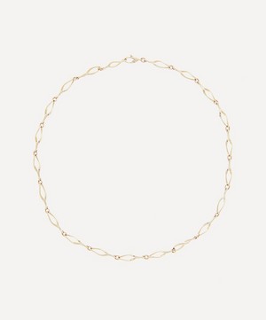 Liberty - 9ct Gold Vita Thin Twisted Links Necklace image number 0