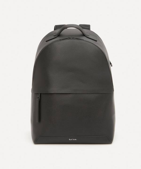 Paul Smith - Black Embossed Leather Backpack
