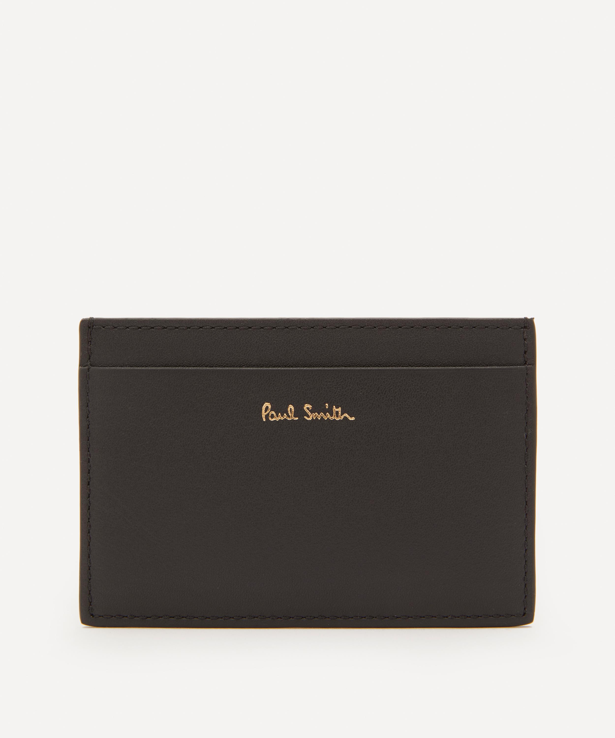 Paul Smith - Signature Stripe Leather Card Holder image number 