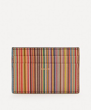 Paul Smith - Signature Stripe Leather Card Holder image number 2