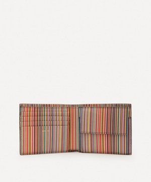 Paul Smith - Leather Signature Stripe Interior Billfold Wallet image number 4