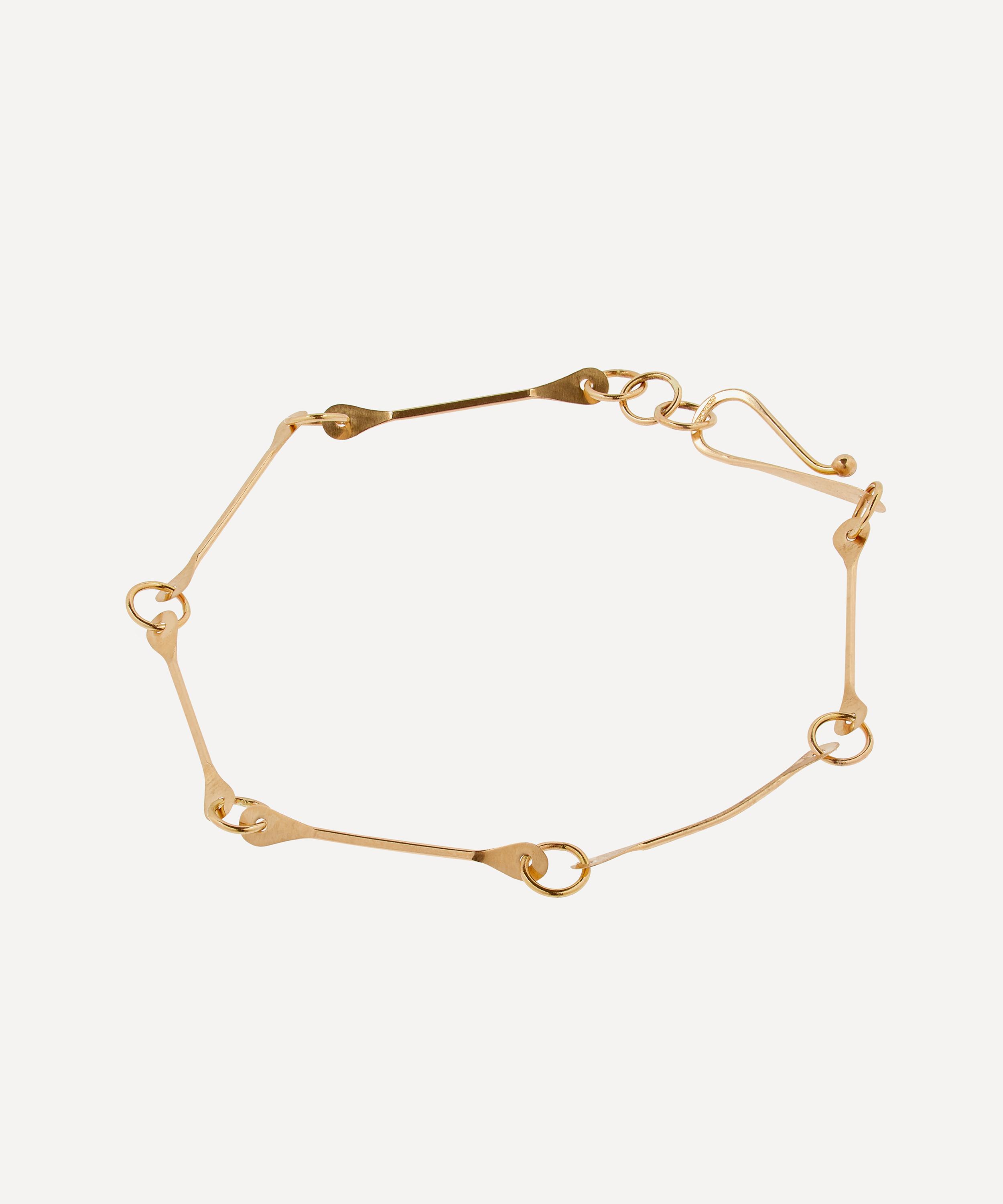 Melissa Joy Manning - 14ct Gold Bone Chain Bracelet image number 2