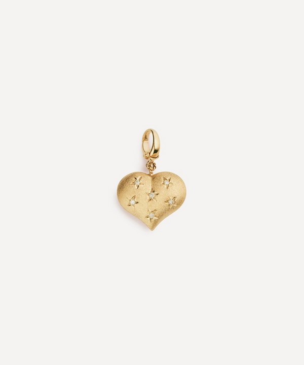 Marie Lichtenberg - 14ct Gold Heart Coco Diamond Charm image number null