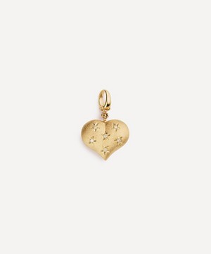 Marie Lichtenberg - 14ct Gold Heart Coco Diamond Charm image number 0