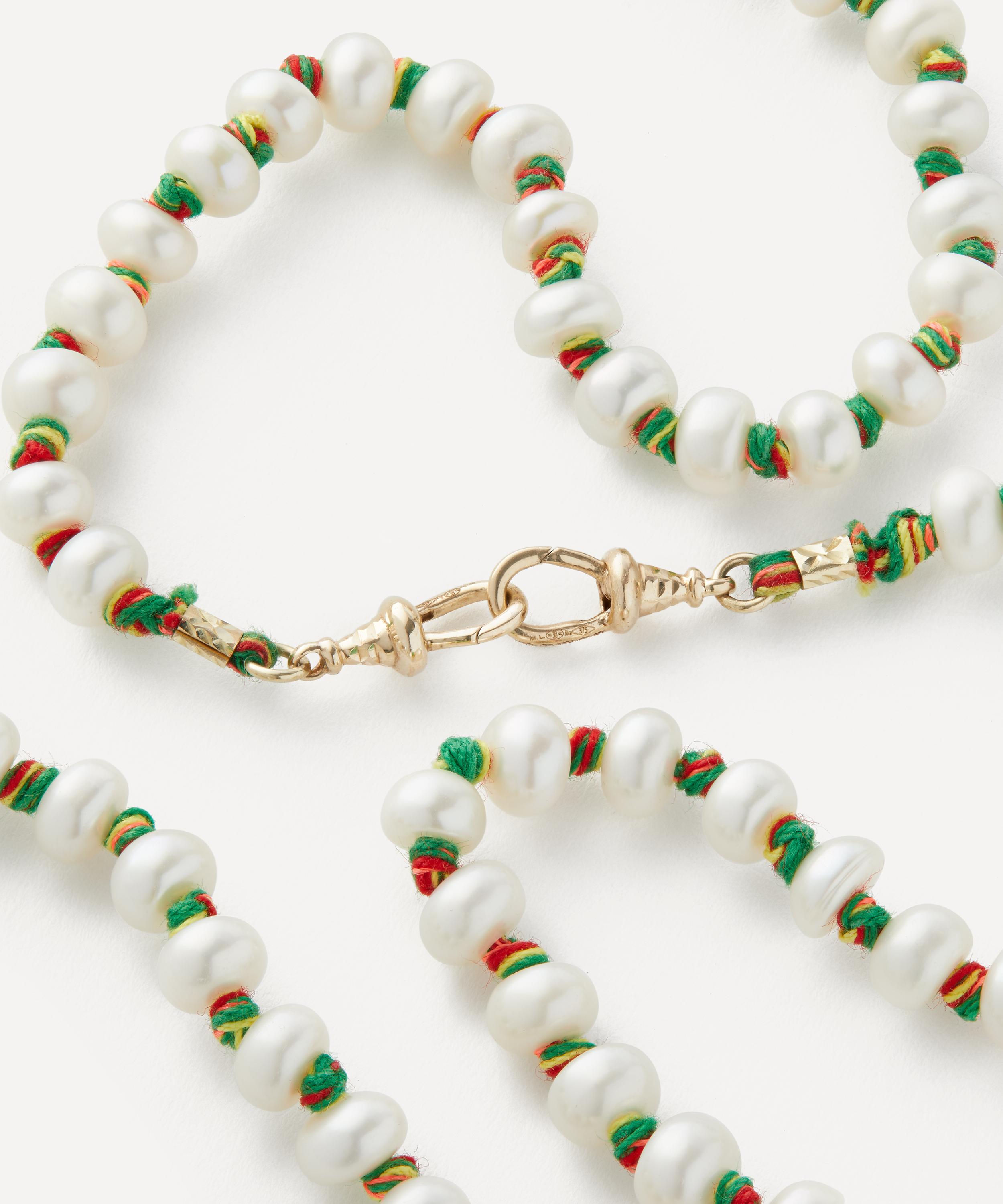 Marie Lichtenberg - 9ct Gold Mauli Full Pearl Necklace image number 1