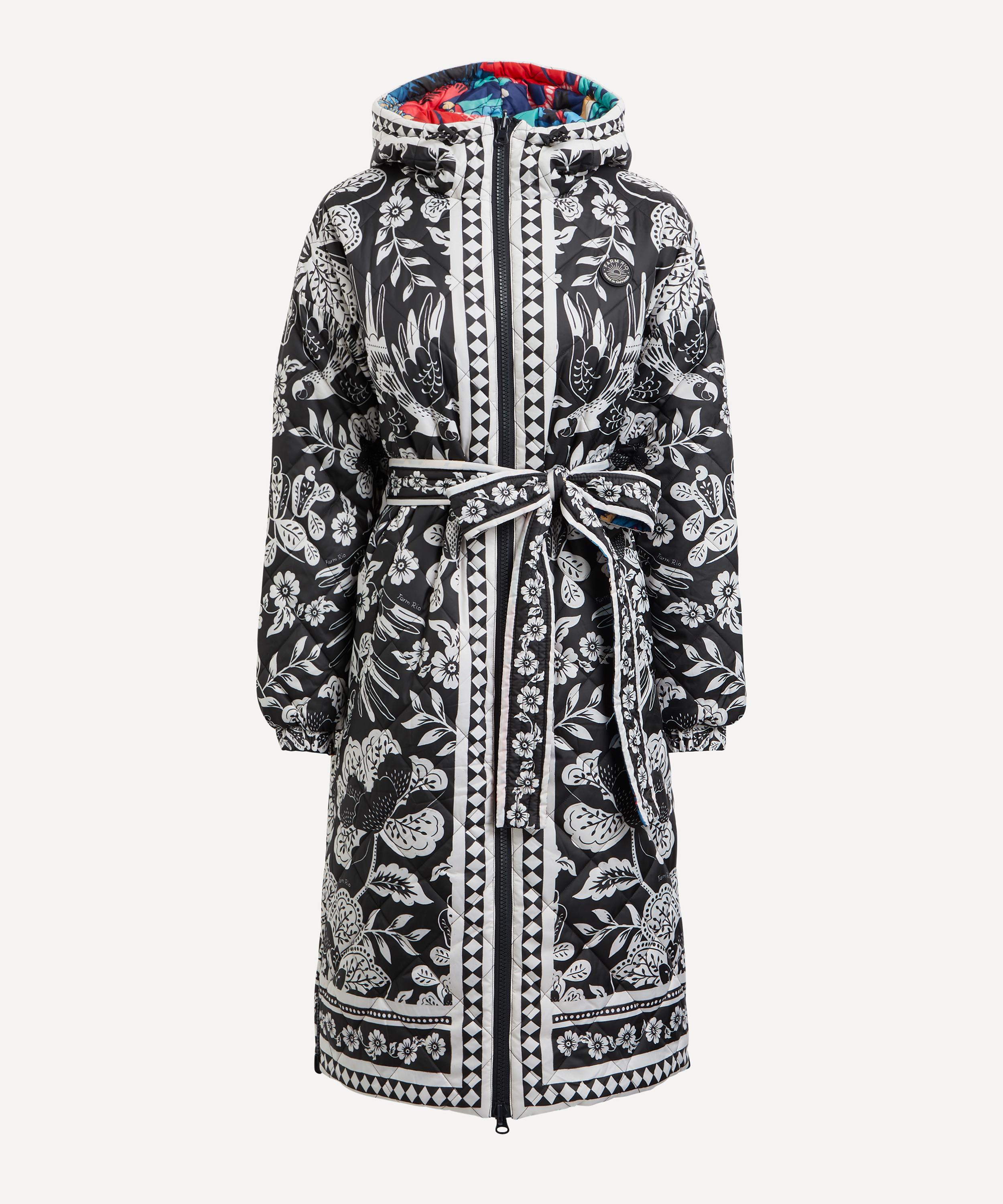 FARM Rio - Graphic Floral Reversible Puffer Jacket image number 0