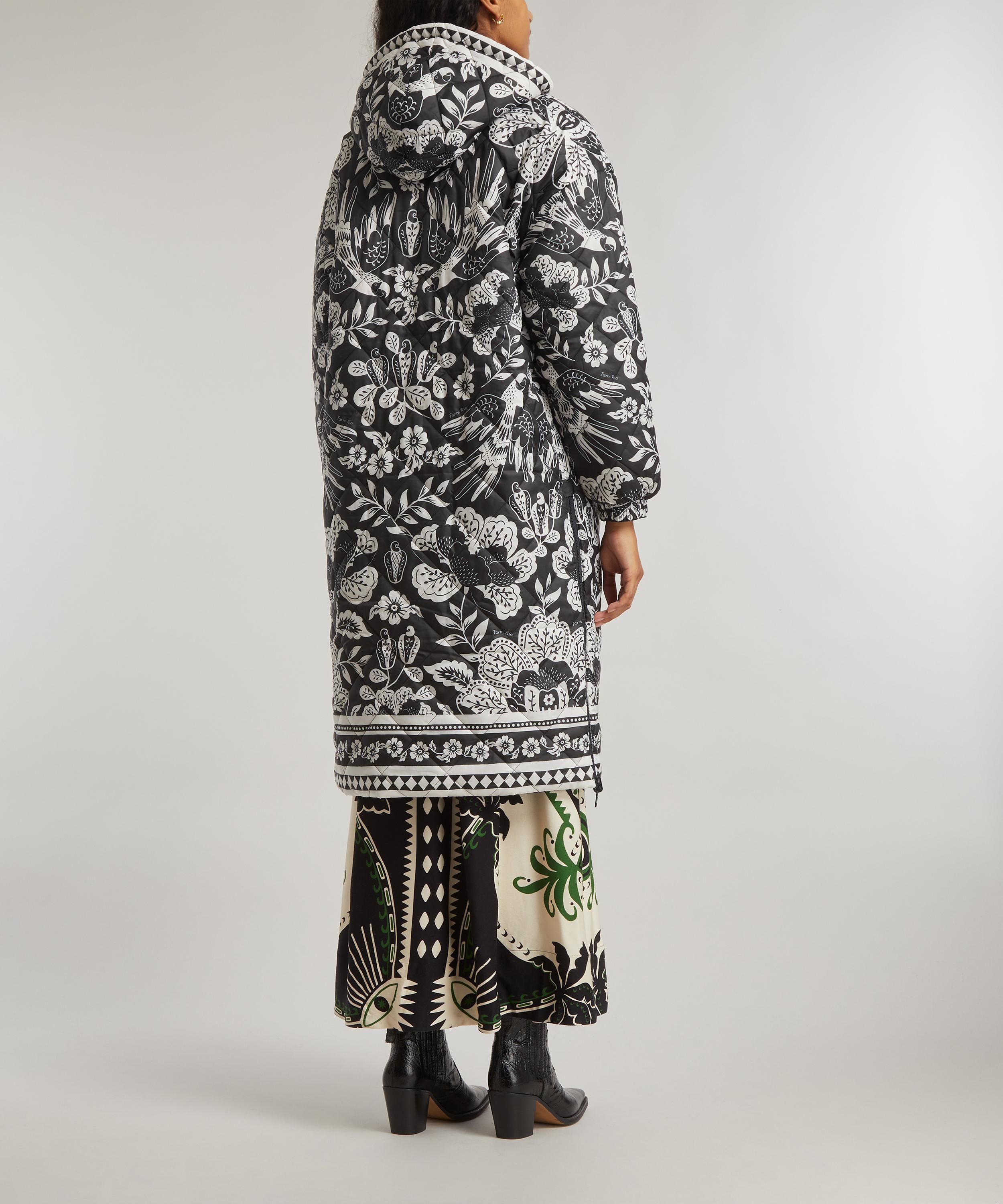 FARM Rio - Graphic Floral Reversible Puffer Jacket image number 3