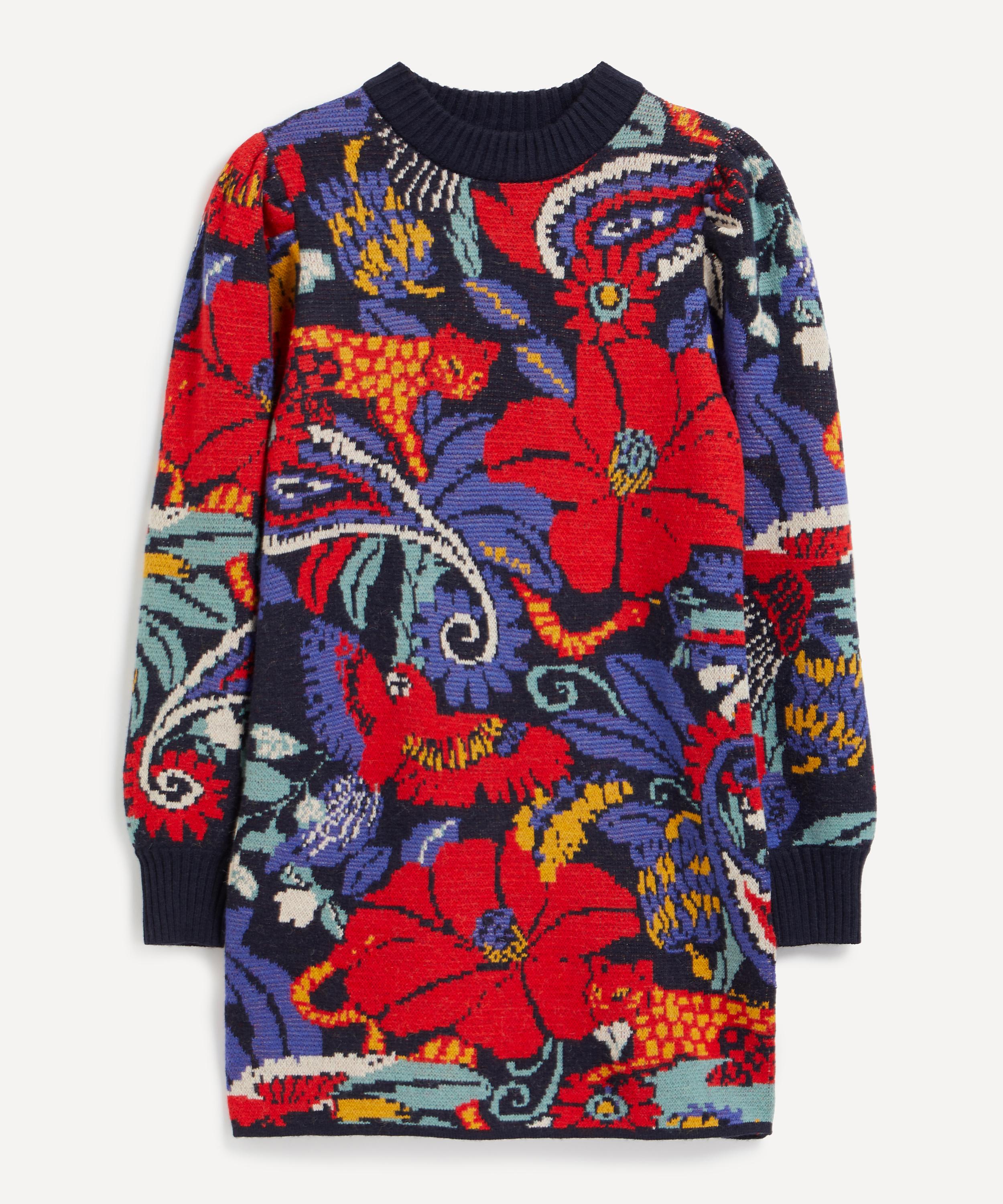 FARM Rio Blue Vintage Forest Dress Liberty