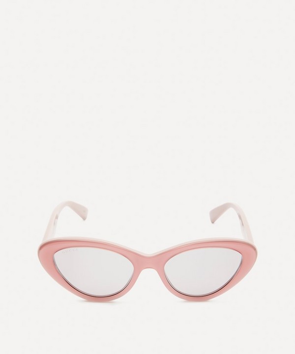Gucci - Cat-Eye Pink Acetate Sunglasses image number null