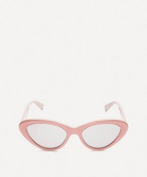 Gucci - Cat-Eye Pink Acetate Sunglasses image number 0