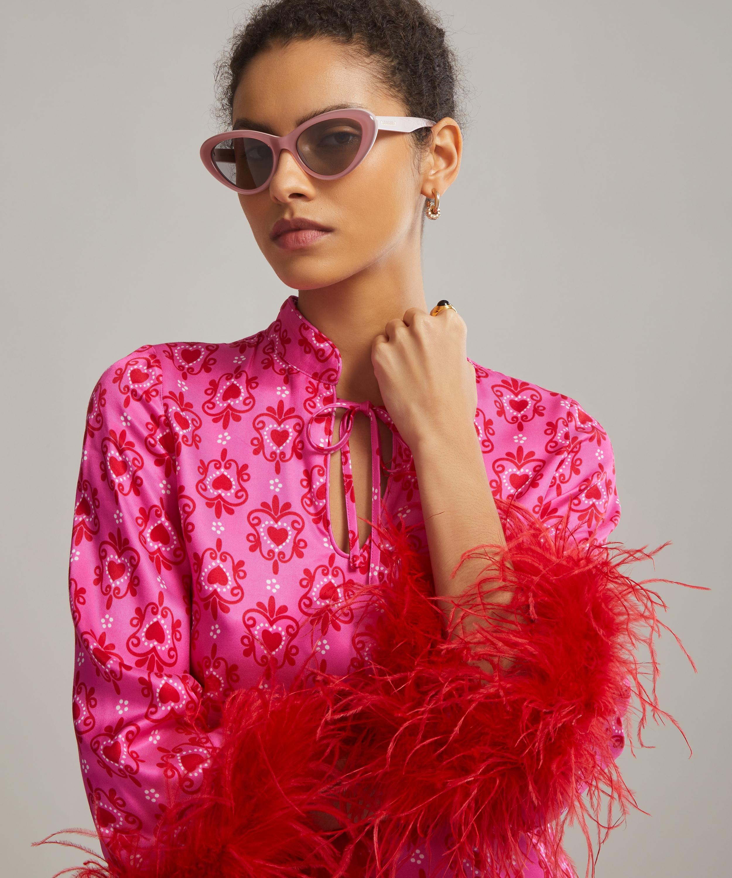 Pink acetate sunglasses best sale