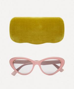 Gucci - Cat-Eye Pink Acetate Sunglasses image number 4