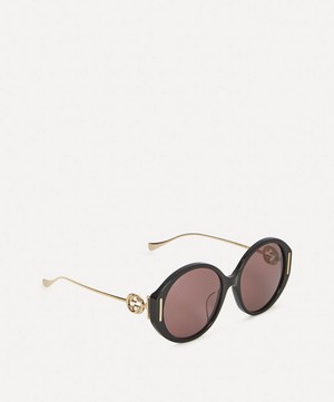 Gucci - Oversized Round-Frame Sunglasses image number 2