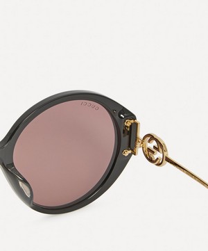 Gucci - Oversized Round-Frame Sunglasses image number 3