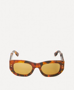 Gucci - Rectangular Frame Tortoiseshell Sunglasses image number 0