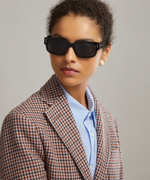 Gucci - Rectangular Frame Black Sunglasses image number 1