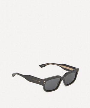 Gucci - Rectangular Frame Black Sunglasses image number 2