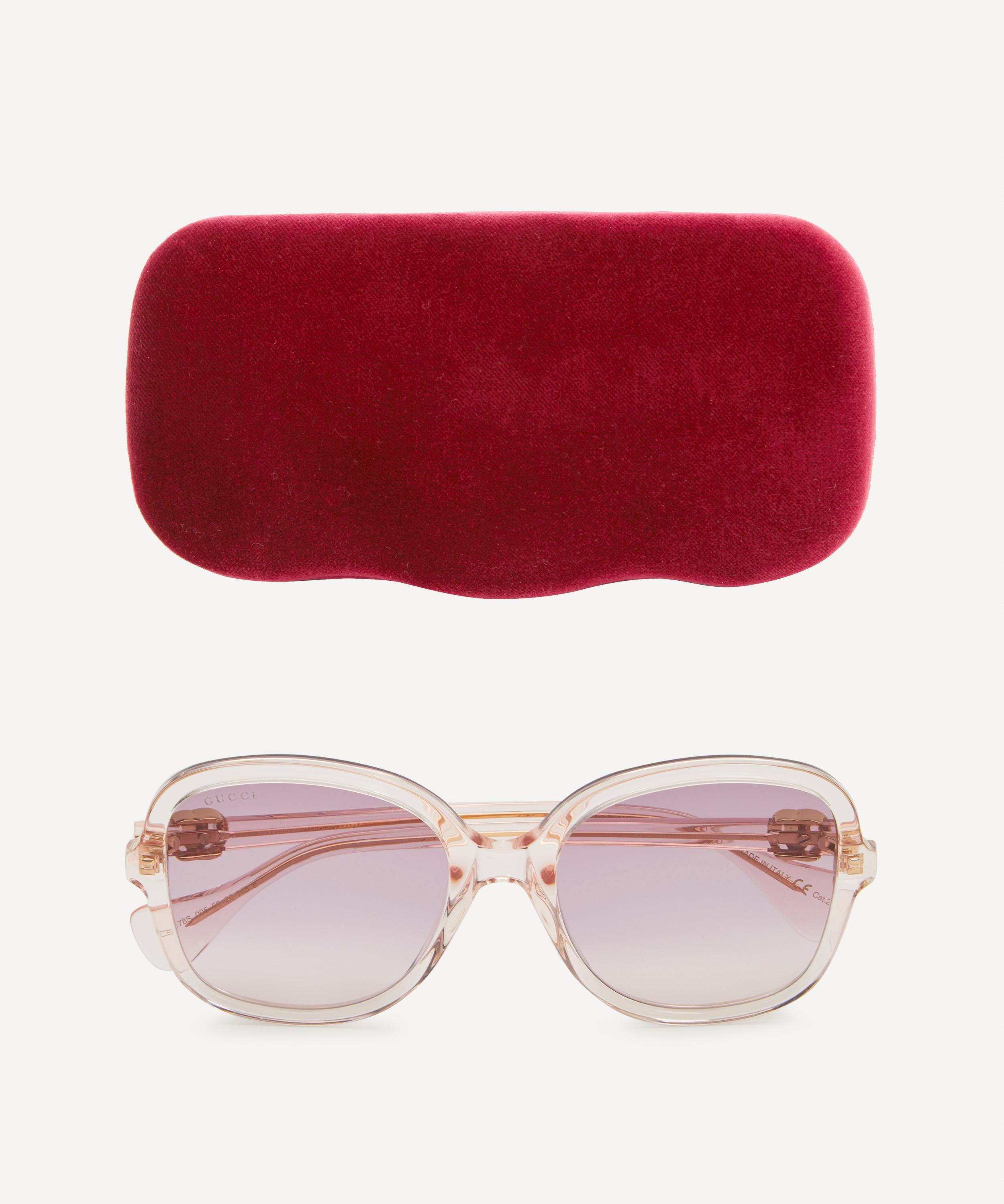 Gucci pink hotsell aviator sunglasses