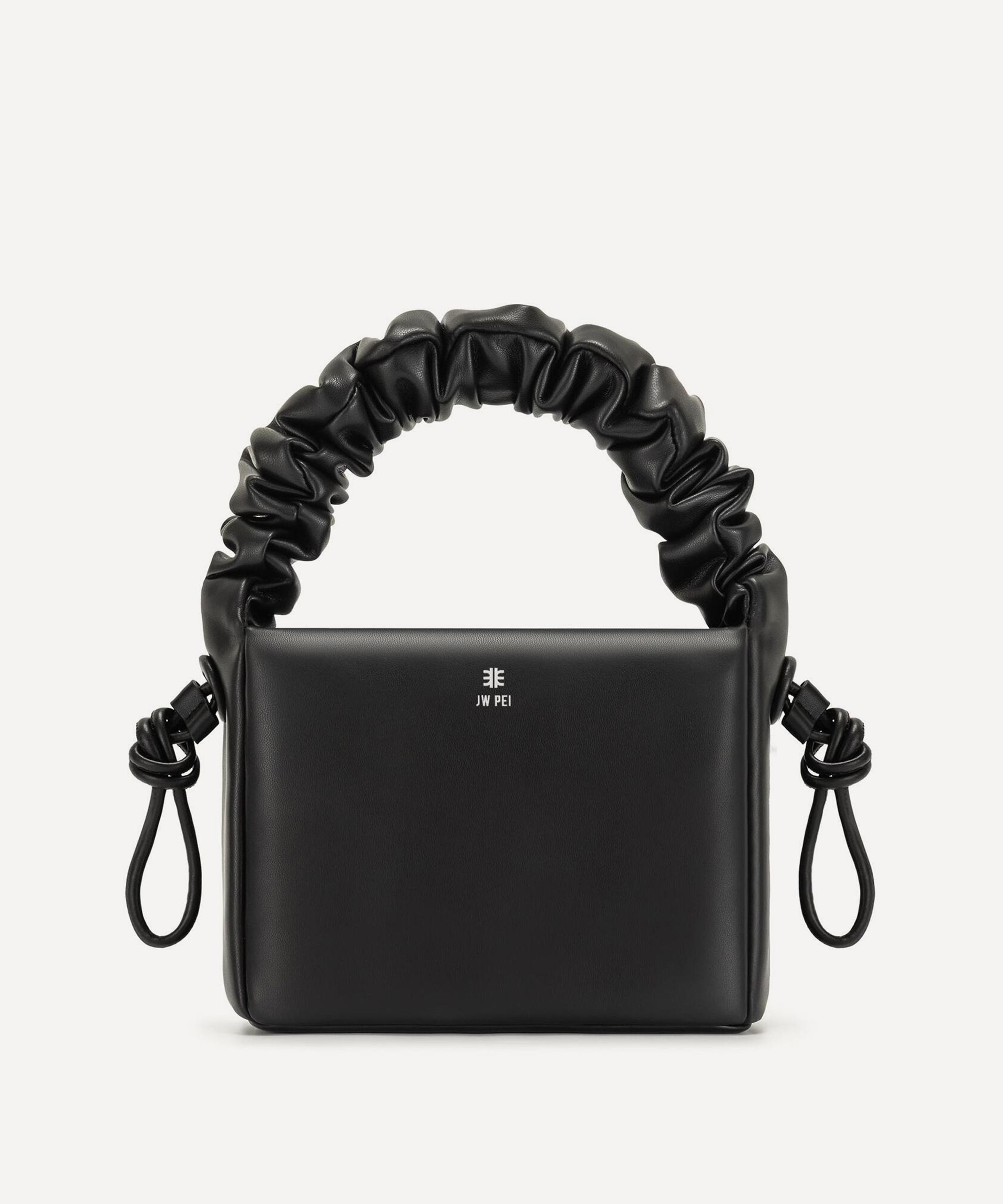 JW PEI Flap Crossbody Bag Black Vegan Leather