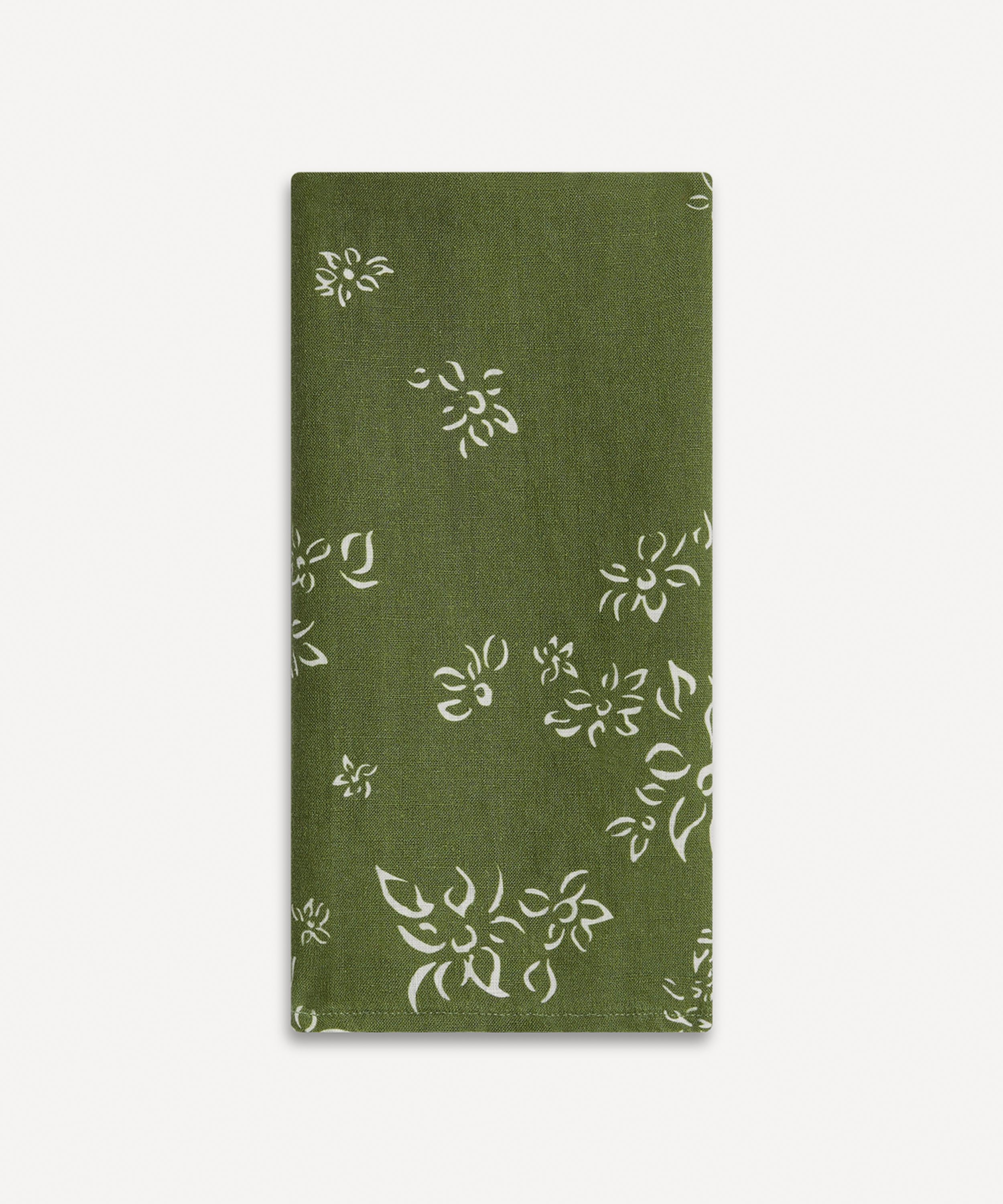 Summerill & Bishop - S&Bee Avocado Green 50x50cm Linen Napkins Set of Two image number 1
