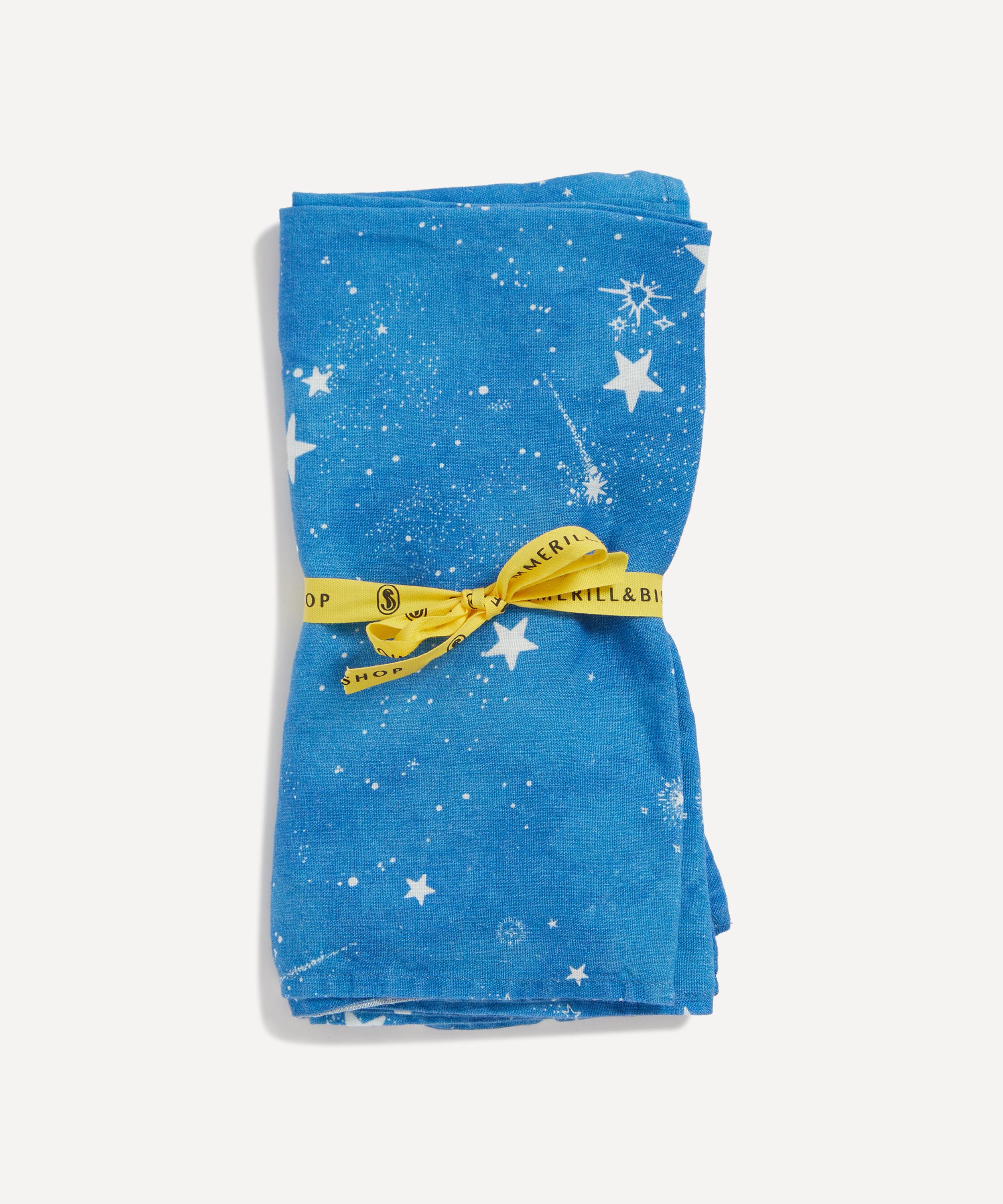 Summerill & Bishop - Celestial Stars 50x50cm Linen Napkins Set of Two image number 3