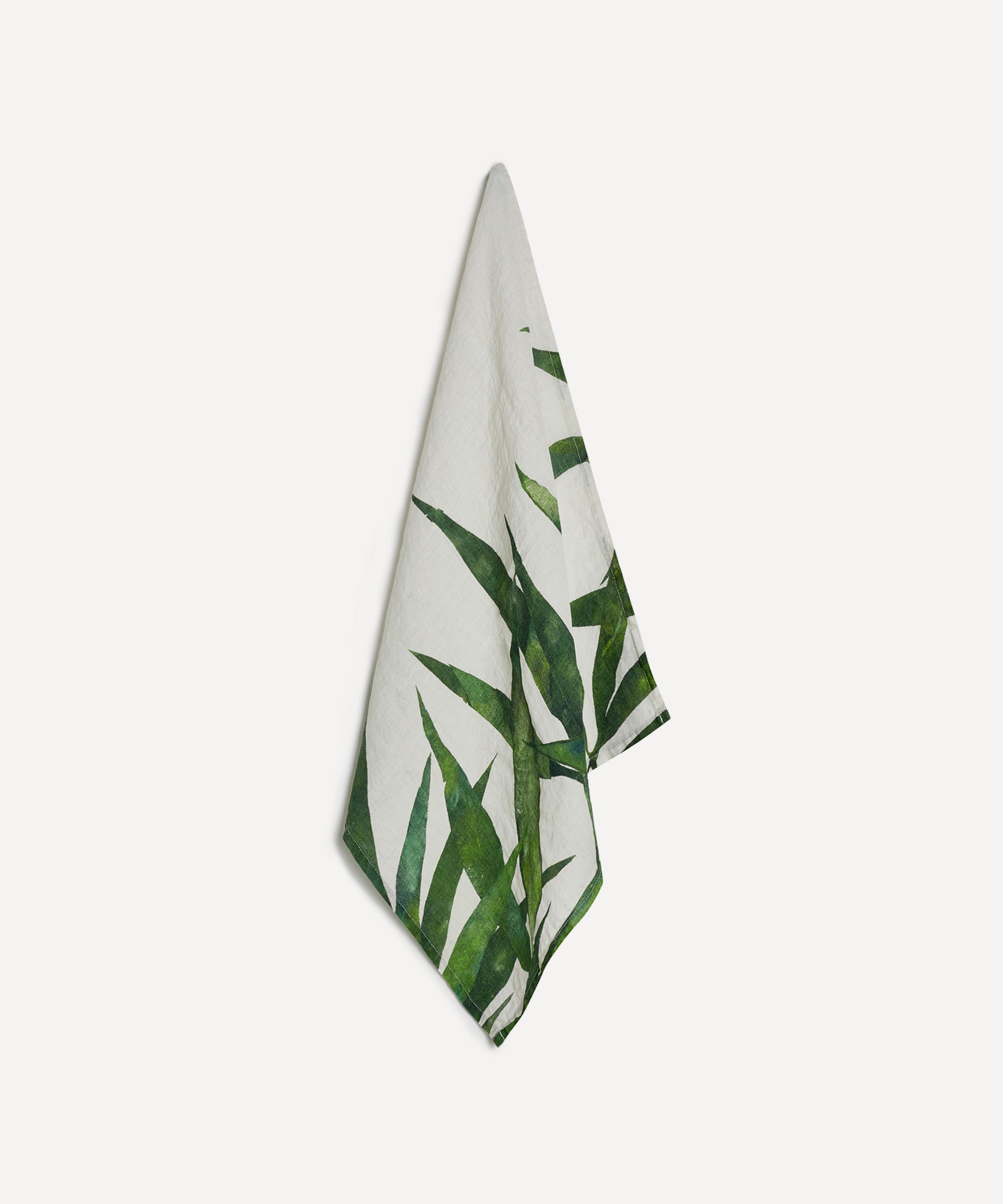 Summerill & Bishop - x Chiara Grifantini Les Palmiers 50x50cm Linen Napkins Set of Two image number 1