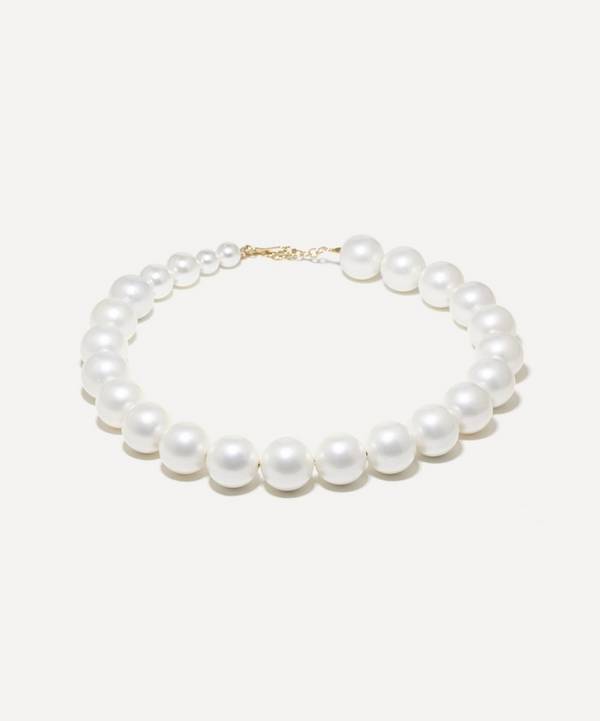 Completedworks - 14ct Gold-Plated Vermeil Silver Large Shell Pearl Necklace