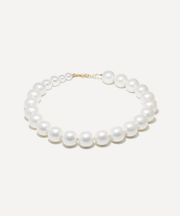 Completedworks - 14ct Gold-Plated Vermeil Silver Large Shell Pearl Necklace image number null