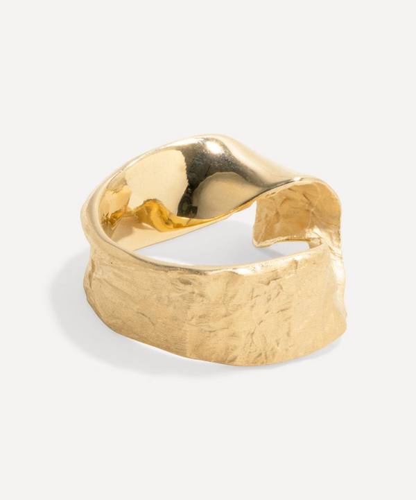 Completedworks - 14ct Gold-Plated Vermeil Silver Whirl Band Ring