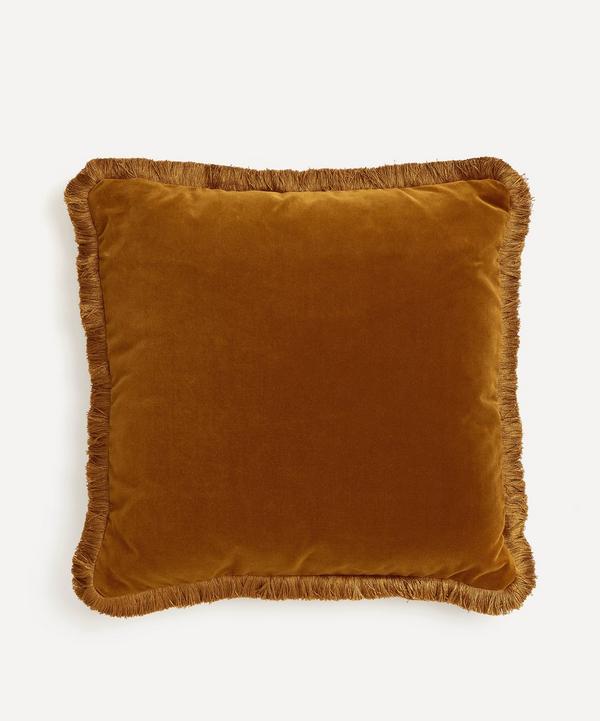 Soho Home - Margeaux Mustard Square Cushion image number null