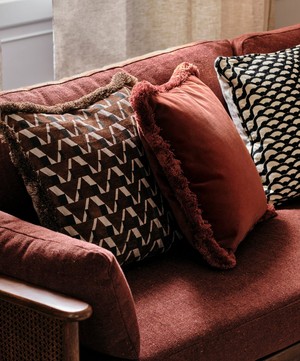 Soho Home - Margeaux Rust Square Cushion image number 1