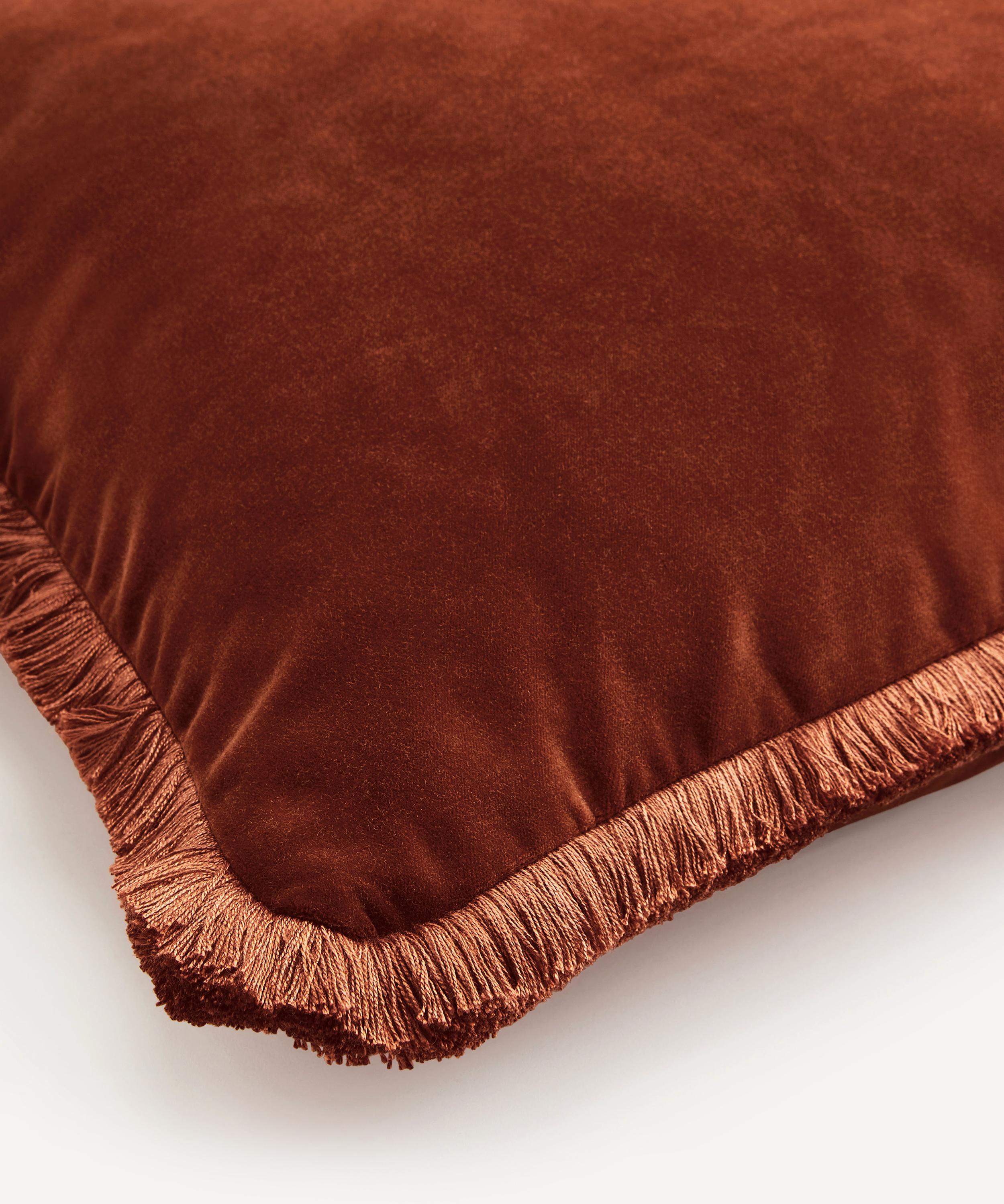 Roux Square Cushion, Rust