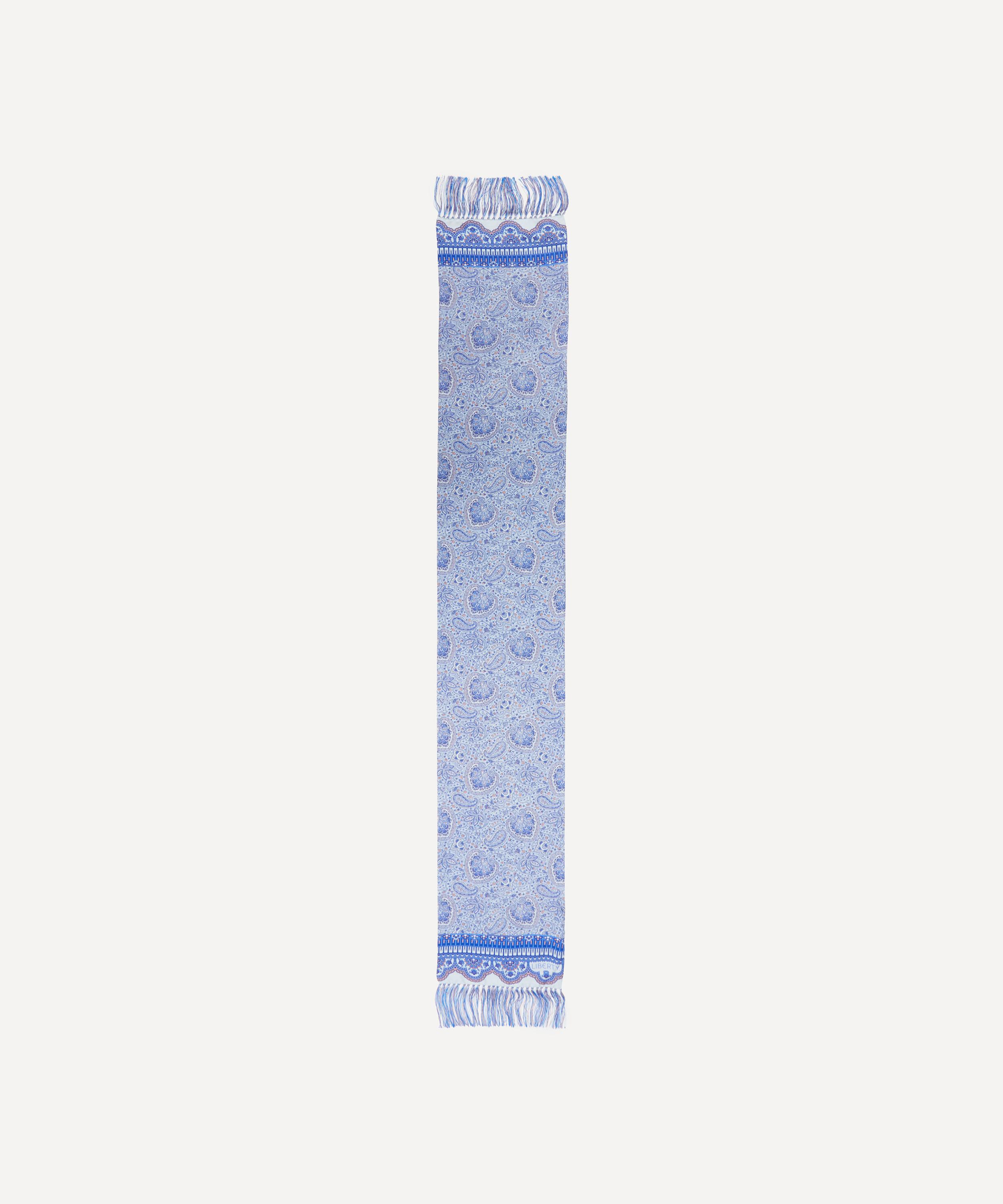 Liberty - Paisley Printed Silk Scarf image number 0