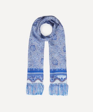 Liberty - Paisley Printed Silk Scarf image number 1